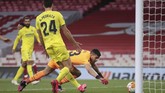 FOTO: Nestapa Arsenal di Hadapan Villarreal Arsenal gagal ke final Liga Europa setelah ditahan imbang Villarreal pada leg kedua semifinal di Stadion Emirates, Jumat (7/5) dini hari WIB.