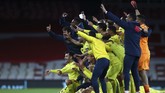 FOTO: Nestapa Arsenal di Hadapan Villarreal Arsenal gagal ke final Liga Europa setelah ditahan imbang Villarreal pada leg kedua semifinal di Stadion Emirates, Jumat (7/5) dini hari WIB.