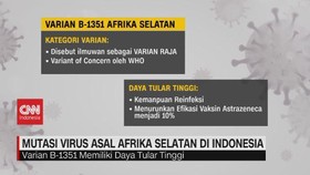 VIDEO: Mengenal Mutasi Virus Asal Afrika Selatan di Indonesia