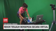 VIDEO: Rekor Terjauh Bersepeda Secara Virtual