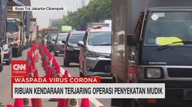 VIDEO: Ribuan Kendaraan Terjaring Operasi Penyekatan Mudik
