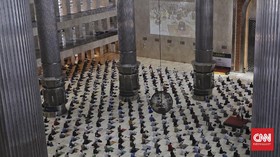 Istiqlal Gelar Salat Iduladha Minggu 10 Juli, Jemaah Wajib Masker