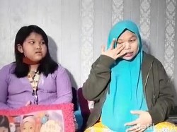 Istri Sapri Pantun Tahan Tangis Ingat akan Melahirkan dan Suami di ICU