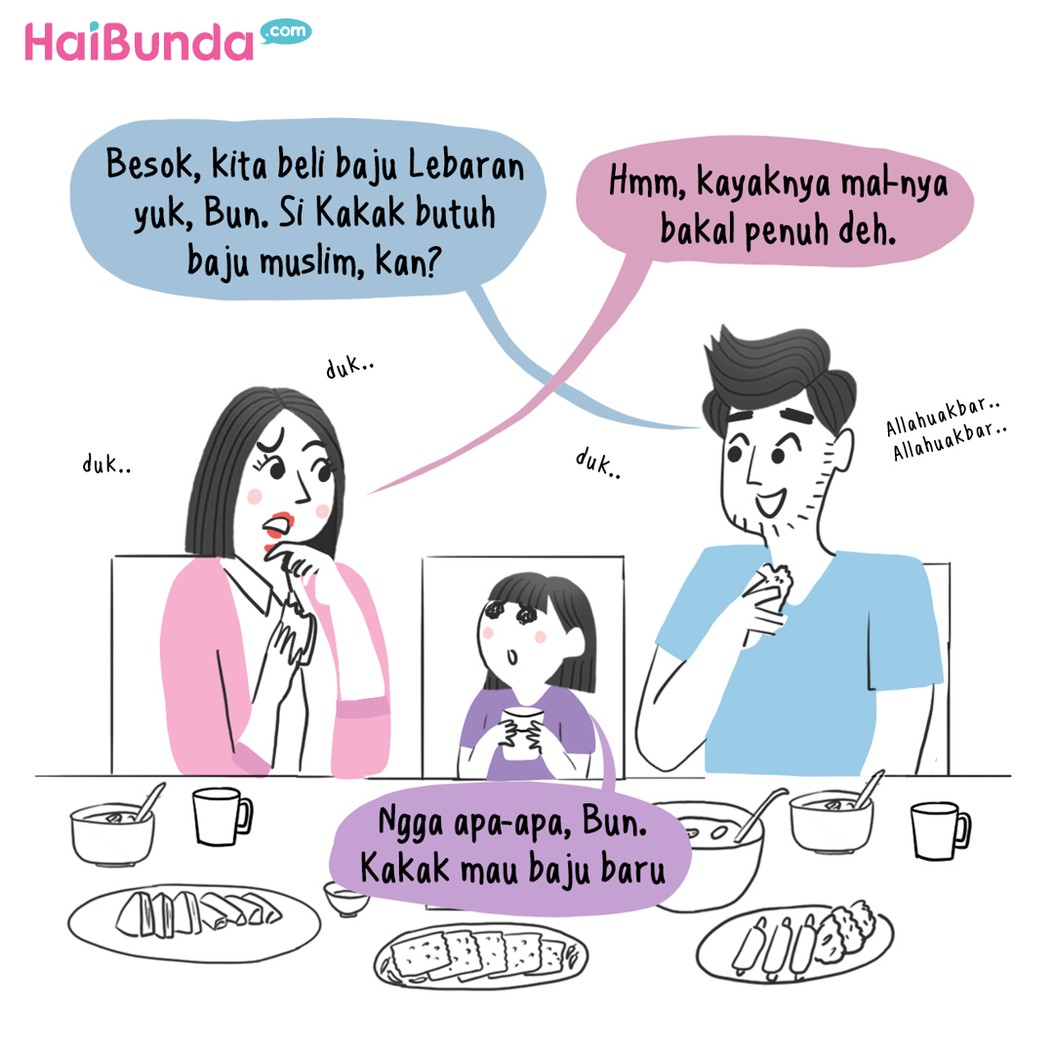 Komik baju lebaran