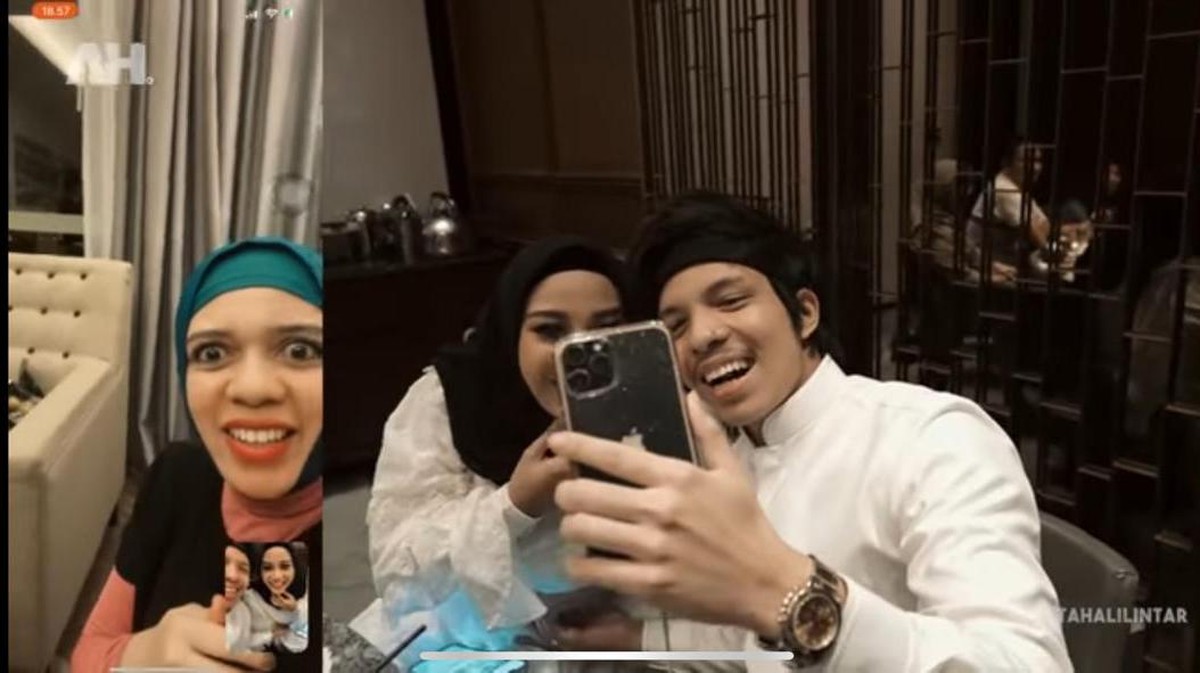 Reaksi keluarga saat Aurel Hermansyah mengumumkan kehamilan pertamanya
