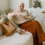 OOTD Rok Panjang untuk Hijabers di Hari Lebaran
