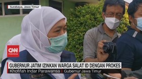 VIDEO: Gubernur Jatim Ijinkan Warga Salat Id dengan Prokes