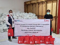 Jelang Lebaran, HK Bagikan 4.850 Paket Sembako ke Anak Yatim dan Duafa