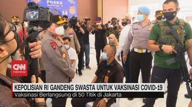 VIDEO: Kepolisian RI Gandeng Swasta Untuk Vaksinasi Covid-19