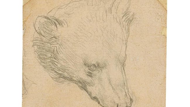 Lukisan Kepala Beruang karya maestro legendaris, Leonardo Da Vinci, ditaksir bisa tembus setara Rp236 miliar di pelelangan.