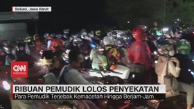 VIDEO: Ribuan Pemudik Lolos Penyekatan