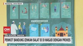 VIDEO:Pemkot Bandung Izinkan Salat ID di Masjid Dengan Prokes