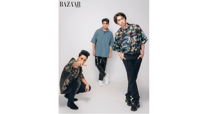 (kiri ke kanan: Farhan, Riki, Shandy) UN1TY juga mengubah gaya rambut mereka, hingga memberikan image yang lebih dewasa / foto: harpersbazaar.co.id