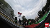 FOTO: Aksi Mahasiswa Islam Bela Palestina Aliansi Mahasiswa Islam menggelar aksi solidaritas terhadap perjuangan rakyat Palestina dan pembebasan Masjid Al-Aqsa. Jakarta, Rabu (12/5).