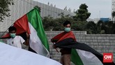 FOTO: Aksi Mahasiswa Islam Bela Palestina Aliansi Mahasiswa Islam menggelar aksi solidaritas terhadap perjuangan rakyat Palestina dan pembebasan Masjid Al-Aqsa. Jakarta, Rabu (12/5).