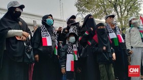 Aksi Peduli Palestina Kecam Serangan di Al-Aqsa