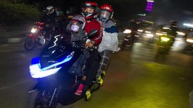 Pemudik Motor Mulai Ramaikan Jalur Pantura Cirebon