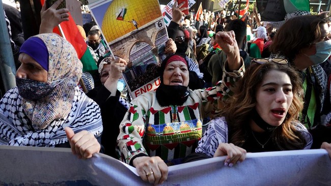 FOTO: Dukungan Pro Palestina dari Jalanan Amerika