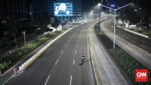 FOTO: Malam Sepi Takbiran Idulfitri 1442 H di Jakarta