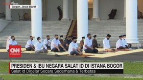 VIDEO: Presiden & Ibu Negara Salat Id di Istana Bogor