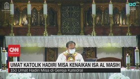 VIDEO: Umat Katolik Hadiri Misa Kenaikan Isa Al Masih