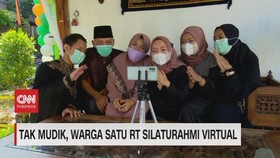 VIDEO: Tak Mudik, Warga Satu RT Silahturahmi Virtual