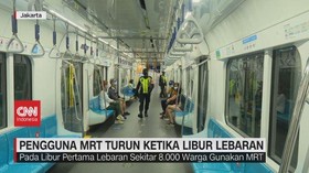 VIDEO: Pengguna MRT Turun Ketika Libur Lebaran