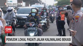VIDEO: Pemudik Lokal Padati Jalan Kalimalang Bekasi