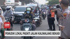 VIDEO: Pemudik Lokal Padati Jalan Kalimalang Bekasi