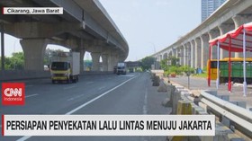 VIDEO: Persiapan Penyekatan Lalu Lintas Menuju Jakarta