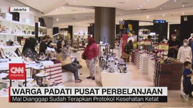 VIDEO: Libur Lebaran, Warga Jakarta Padati Mal