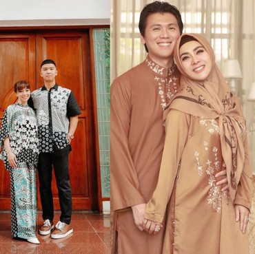 Pasangan Selebriti Kompak Memakai Baju Kembaran Saat Lebaran