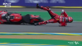 VIDEO: 5 Kecelakaan FP2 MotoGP Prancis