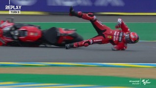 VIDEO: 5 Kecelakaan FP2 MotoGP Prancis