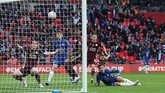 FOTO: Leicester City Juara Piala FA, Chelsea Menderita Leicester City berhasil menjadi juara Piala FA usai membungkam Chelsea pada laga final yang digelar di Stadion Wembley, Sabtu (15/5).
