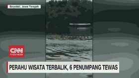 VIDEO: Perahu Wisata Terbalik, 6 Penumpang Tewas