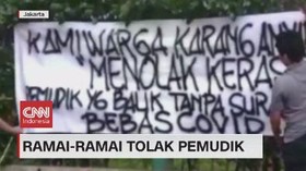 VIDEO: Ramai-ramai Tolak Pemudik