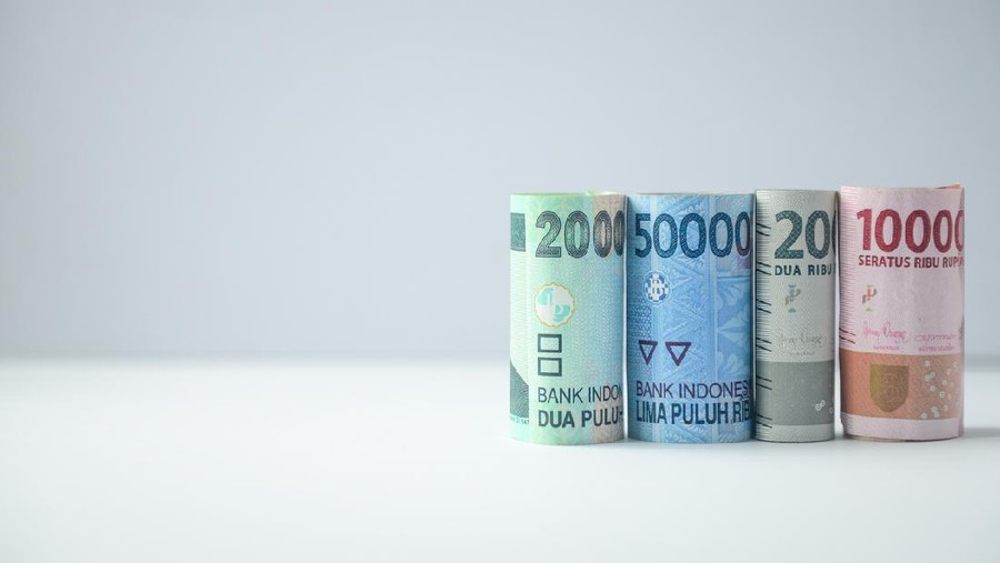 Indonesian currency banknotes copy paste