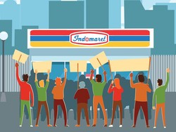 Balada Protes Buruh, dari Perkara THR hingga Boikot Produk Indomaret