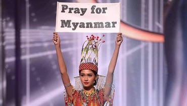 img-title Suarakan Kudeta di Miss Universe, Kontestan Myanmar Jadi Buronan di Negaranya