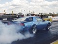 FOTO: Wangi Ban Hangus Muscle Car AS di Tanah Rusia