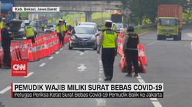 VIDEO: Pemudik Wajib Miliki Surat Bebas Covid-19