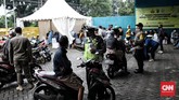 FOTO: Tes Antigen Covid di Penyekatan Arus Balik Depok Dinas Kesehatan Kota Depok menggelar rapid tes antigen Covid-19 di Pospam Penyekatan Cilangkap, Depok, Jawa Barat, Senin (17/5).