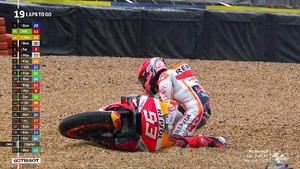 VIDEO: Momen Marquez Kecelakaan saat Pimpin MotoGP Prancis