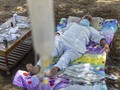 FOTO: Upaya Pasien Covid India Perpanjang Napas dari Pohon