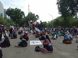 Aksi Solidaritas Palestina di Kedubes AS, KSPI Kirim Surat untuk Joe Biden