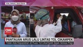 VIDEO: Pantauan Arus Lalu Lintas Tol Cikampek