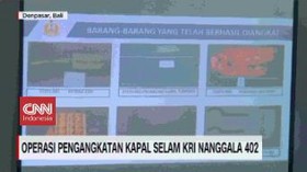 VIDEO: Pengangkatan Bagian Kapal Selam Nanggala 402