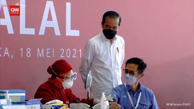 VIDEO: Jokowi Tinjau Pelaksanaan Vaksinasi Gotong Royong