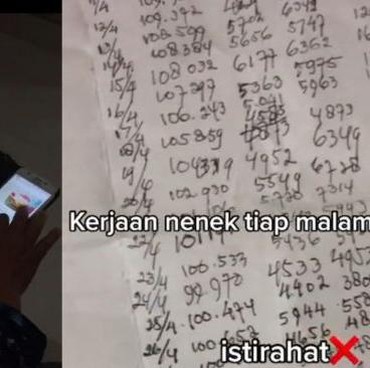 Rajin Banget! Nenek Ini Tulis Data COVID-19 Tiap Malam Sejak 2020